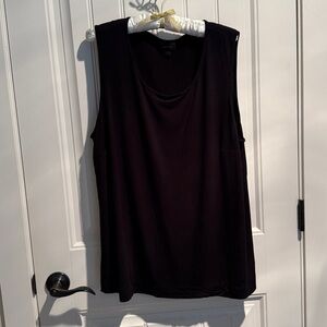 From the JJill Wearever Collection Plus Size black layering tank